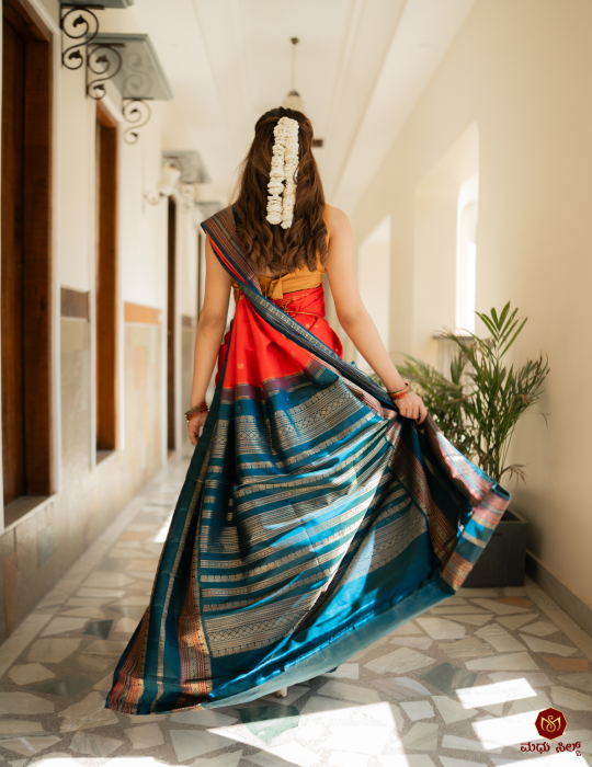 Traditional Vintage Kanjivaram Silk Saree