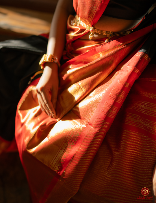 Pure Mulberry Silk Saree — Kuttu Border