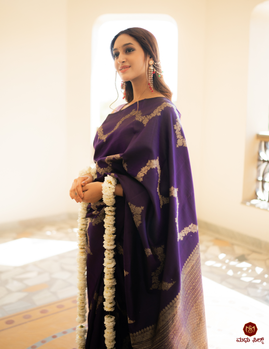 Pure Zari Brocade Silk Saree