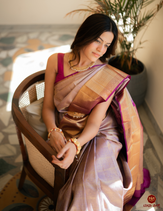 Pure Zari Brocade Silk Saree