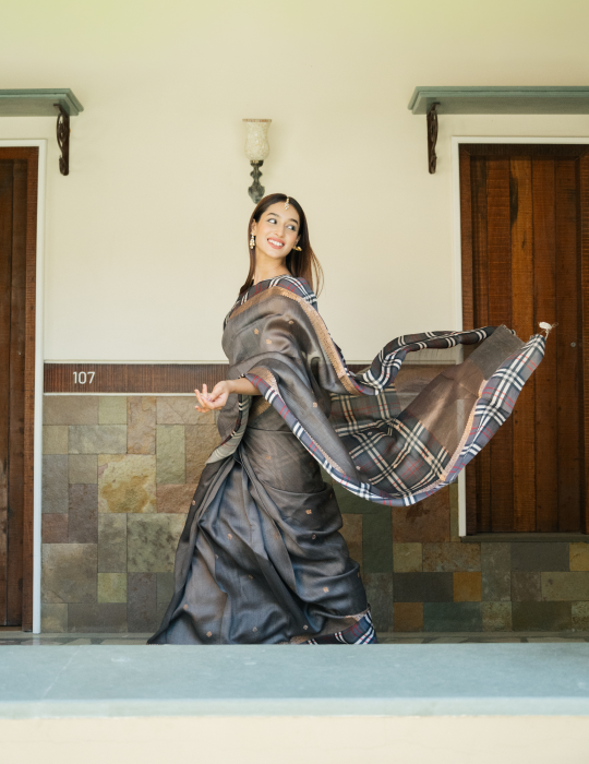 Pure Tussar Silk Saree