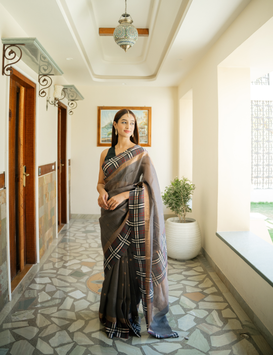 Pure Tussar Silk Saree